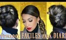 3 peinados FACILES para DIARIO👑 / 3 EASY everyday hairstyles tutorial| auroramakeup