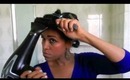 Blow drying natural hair tutorial