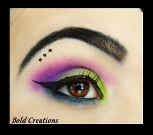 A bright and colorful look I created using the BH Cosmetics Hollywood Palette