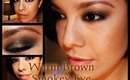 Warm Smokey Eye Makeup Tutorial.•´¯`♥ Collab w/Simplynessa15