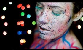 Splatter Paint Makeup Tutorial