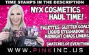 NYX Haul Time! Palettes, Glitter Goals Liquid Eyeshadow, & Midnight Chaos Liners | Tanya Feifel