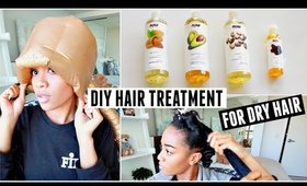 DIY Hot Oil Hair Treatment For Dry Hair