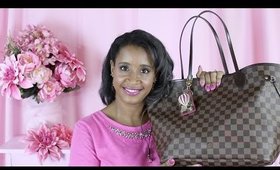 WHAT'S IN MY BAG? | Louis Vuitton DE Neverfull with Rose Ballerine