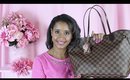 WHAT'S IN MY BAG? | Louis Vuitton DE Neverfull with Rose Ballerine
