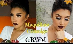 Maquillate Conmigo y platiquemos /GLAM  Autumn Makeup Dark Lips | auroramakeup