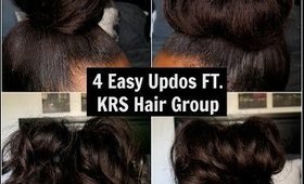 4 Super Easy Updo Hairstyles ft. Knappy Hair Extensions