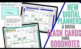 Whats New in the NEW DIGITAL PLANNER RELEASE Goodnotes & How to Use Digital Flash Cards for Studying
