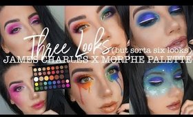 TRYING THE JAMES CHARLES x MORPHE PALETTE! | Review & Three Looks