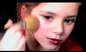 Smoky Purple Eye MakeUp tutorial for kids