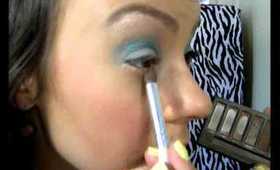 Modern Turquoise Pin up Makeup!