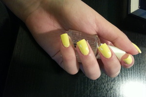 sally hansen's hard as nails yellow!