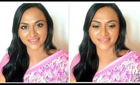 Pink Saree Soft Makeup Look - சாறிக்கு போடுற மேக்கப் லுக்