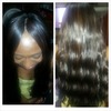 client hair Brazilian loose waves with invisible parting