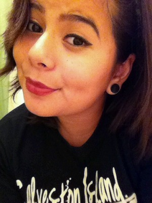 bored @ home, so I did my makeup.