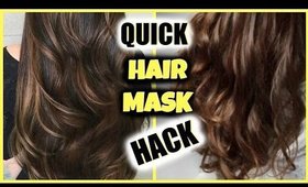 HAIR MASK HACK USING CONDITIONER!! │ SOFT, SHINY, HEALTHY FRIZZ-FREE HAIR ANYWHERE!