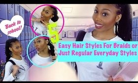 EASY 5 BRAIDING HAIRSTYLES FOR BACK TO SCHOOL! 💝