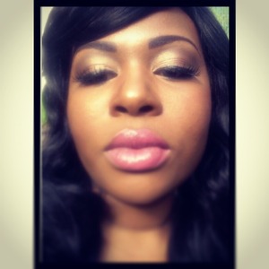 Glowing. 