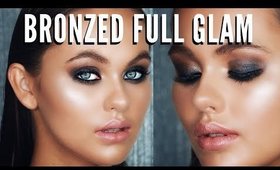 Bronzed Glam & Smokey Eyes Fall Makeup Routine