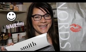 MAKEUP HAUL!!!  ULTA, NORDSTROMS, SEPHORA, SMITH BRUSHES