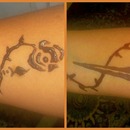 black henna-inspired by rihanna TTT tour tattoo 