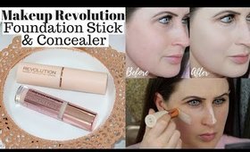 Makeup Revolution £5 Foundation Stick & Conceal and Define Concealer Review!