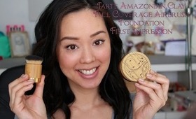 Tarte Amazonian Clay Full Coverage Airbrush Foundation & Airbuki Brush First Impression