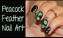Peacock Feathers Inspired Nails