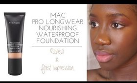 Mac Pro Longwear Nourishing Waterproof Foundation in NW50 First Impression Review