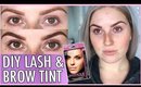 LASH TINT & BROW DYE AT HOME! ⁉️😱 How To DIY