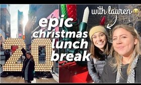 REUNITED + Christmas in New York on my lunch break challenge | Vlogmas 13, 2019