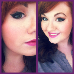 Purples and bronzey reds and browns for a fun fall look.