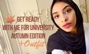 Get ready with me for uni (simple makeup & outfit) Autumn edition | Reem