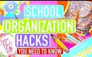 School Organization Hacks You NEED TO KNOW!! | GIVEAWAY!!!
