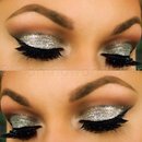 BH Cosmetics glitter collection in "platinum"