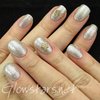 Gelish Night Shimmer with NailNation 3000 Silver Hologasm and Megamix