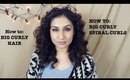 How to: Big Bouncy Curly Hair Spiral Curls || Raji Osahn
