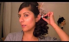 CASCADING CURLS UPDO HAIR TUTORIAL