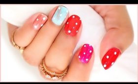 Quick & Easy Nail Art | Polka Dot Design on Nails | ShrutiArjunAnand