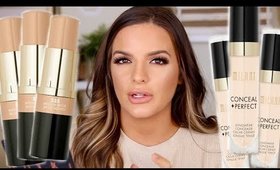 I TRIED OUT A NEW $10 DRUGSTORE FOUNDATION AND CONCEALER... WEAR TEST REVIEW  | Casey Holmes