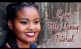 EASY FALL MAKEUP TUTORIAL | Bellesa Africa