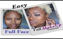 Full Face Fall Makeup Tutorial | Neutral Eyes with Color + Nude Lips