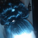 Messy Modified Pin Curl Up Do