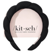 Kitsch Recycled Fabric Black Puffy Cloud Headband