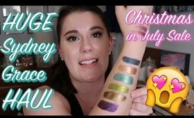 SYDNEY GRACE HAUL UNBOXING & SWATCHES! Christmas In July Sale + Mystery Bags