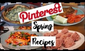 WHAT I EAT IN A DAY | TESTING Spring Pinterest Recipes!