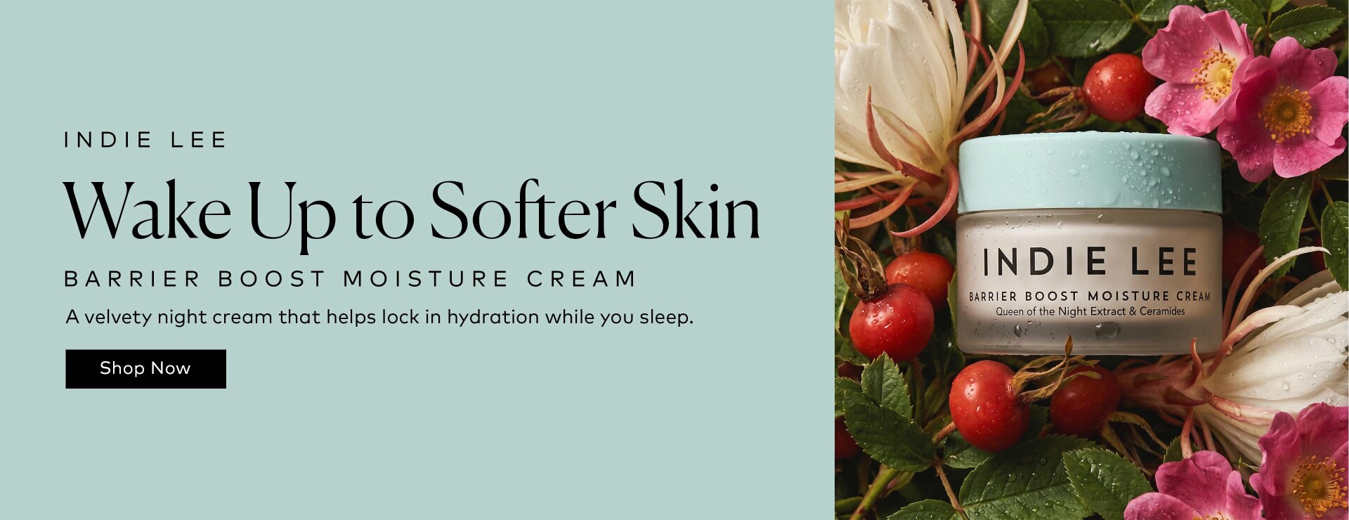 Powered by ceramides, squalane, CoQ-10, and botanical oils to help skin feel refreshed by morning. Shop Indie Lee's new Barrier Boost Moisture Cream at Beautylish.com