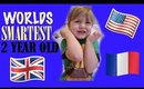 WORLDS SMARTEST 2 YEAR OLD KNOWS ALL FLAGS