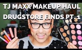 TJ MAXX Makeup Haul Affordable Cosmetics Tutorial Pt. 1 | mathias4makeup