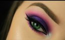How To: Make Green Eyes Pop! | Purple Smokey Eye